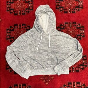 Mossimo Supply Co. Gray Cropped Hoodie